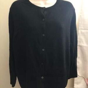 NWT Ann Taylor Loft size XL Black Cardigan Sweater
